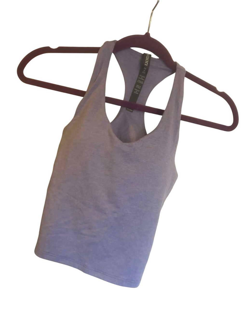NWT Vuori Performance Crop Tank HYACiNTH HEATHER Size XS